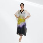 Multicolor dress with stones