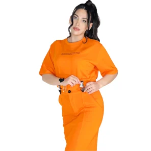 Orange sport set with belt