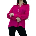 Pink top wit stones and buttons