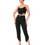 Black top with ribbon design