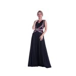 NIGHT JUMPSUIT BLACK WITH MULTICOLOR