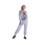 TRAINING SUIT LIGHT GREY WITH SKULL DESIGN