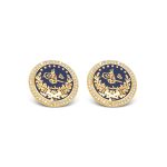 Regal Emblem Stud Ear Rings