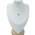 Blue Opal Cross Necklace