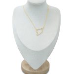 Gold Jordan Map Pendant Necklace