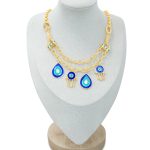 Dual Chain Charm Pendant Necklace