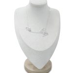 Silver Butterfly Outline Necklace