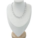 Twist Link Silver Necklace