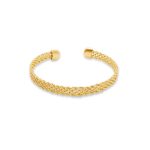Gilded Twist Mesh Bracelet