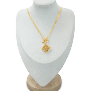 Sculpted Knot Pendant Necklace