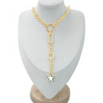 Star Charm Drop Necklace
