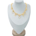 Circle Charm Link Necklace