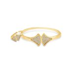 Twin Fan Pavé Bracelet and Ring Set