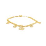 Golden Emblem Charm Bracelet