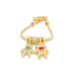 Twin Hearts Charm Bracelet